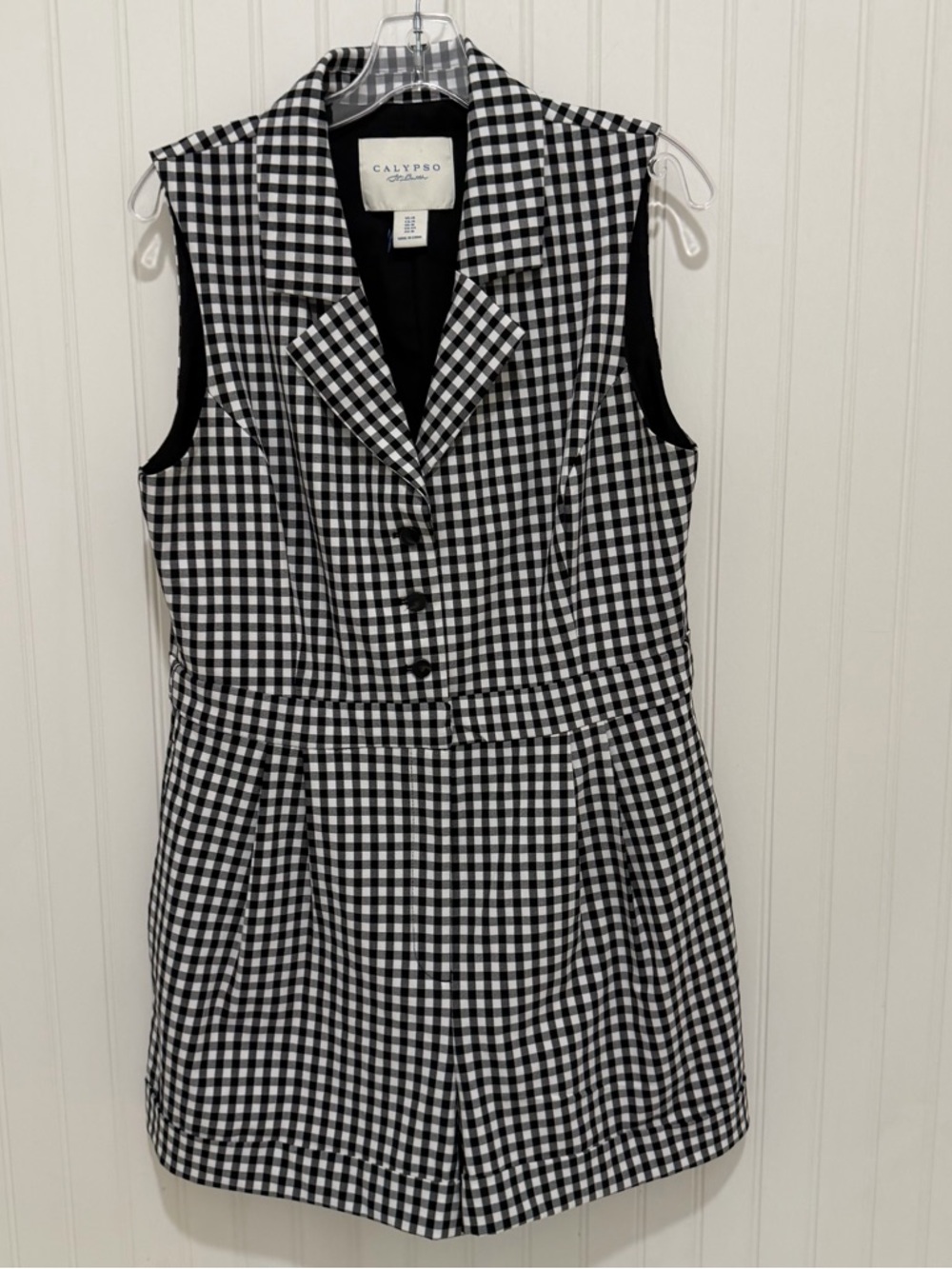 Calypso St. Barth Navy and White BLack Gingham 14